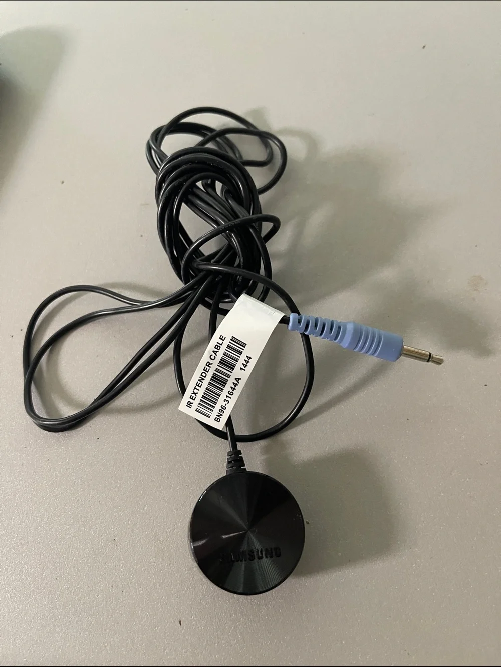 Samsung Black 3.5mm Audio Extender Cable with Blue Plug